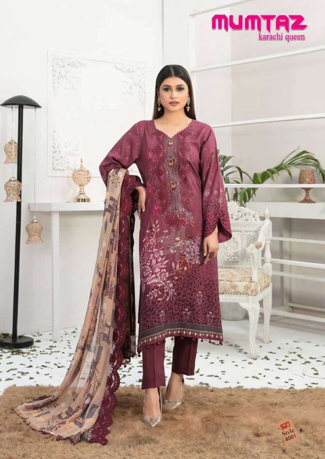 Mumtaz Karachi Queen Vol 8 By Madhav Karachi Cotton Dress Material
